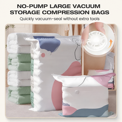 ⏳ Last Day 50% OFF | 📦 Large-Capacity Vacuum Storage Bags – No Pump Needed!