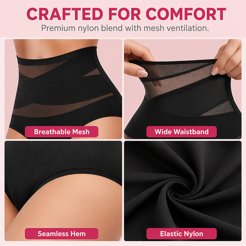 🔥 Seamless High-Waist Tummy Control Panties 💖