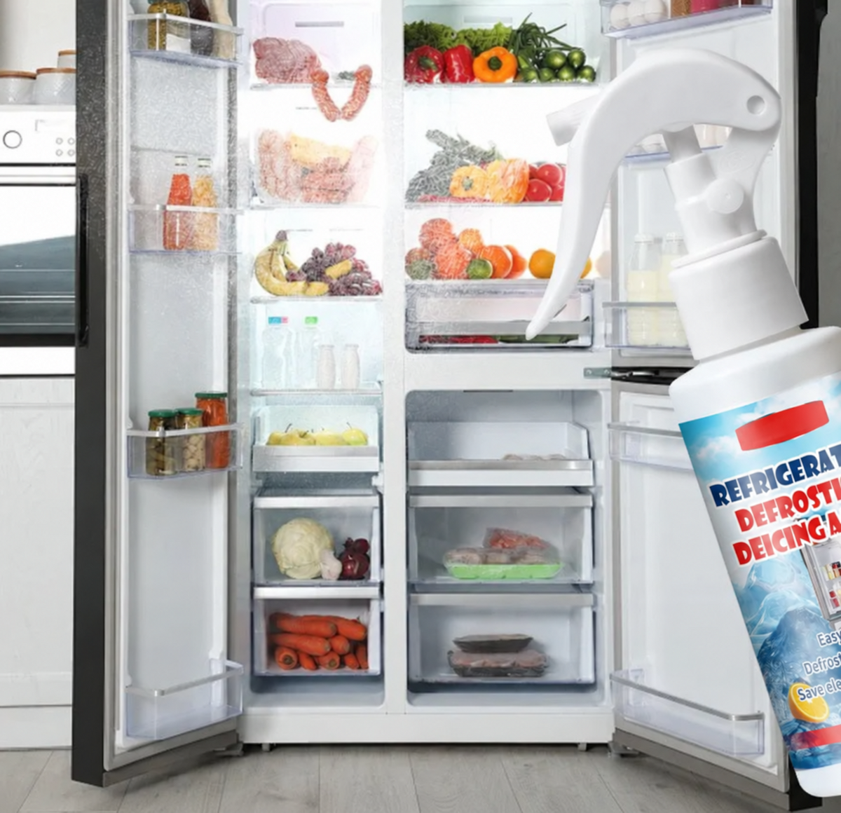 🧊Defrosting Spray for Fridge Freezer🎁(With free spatula)