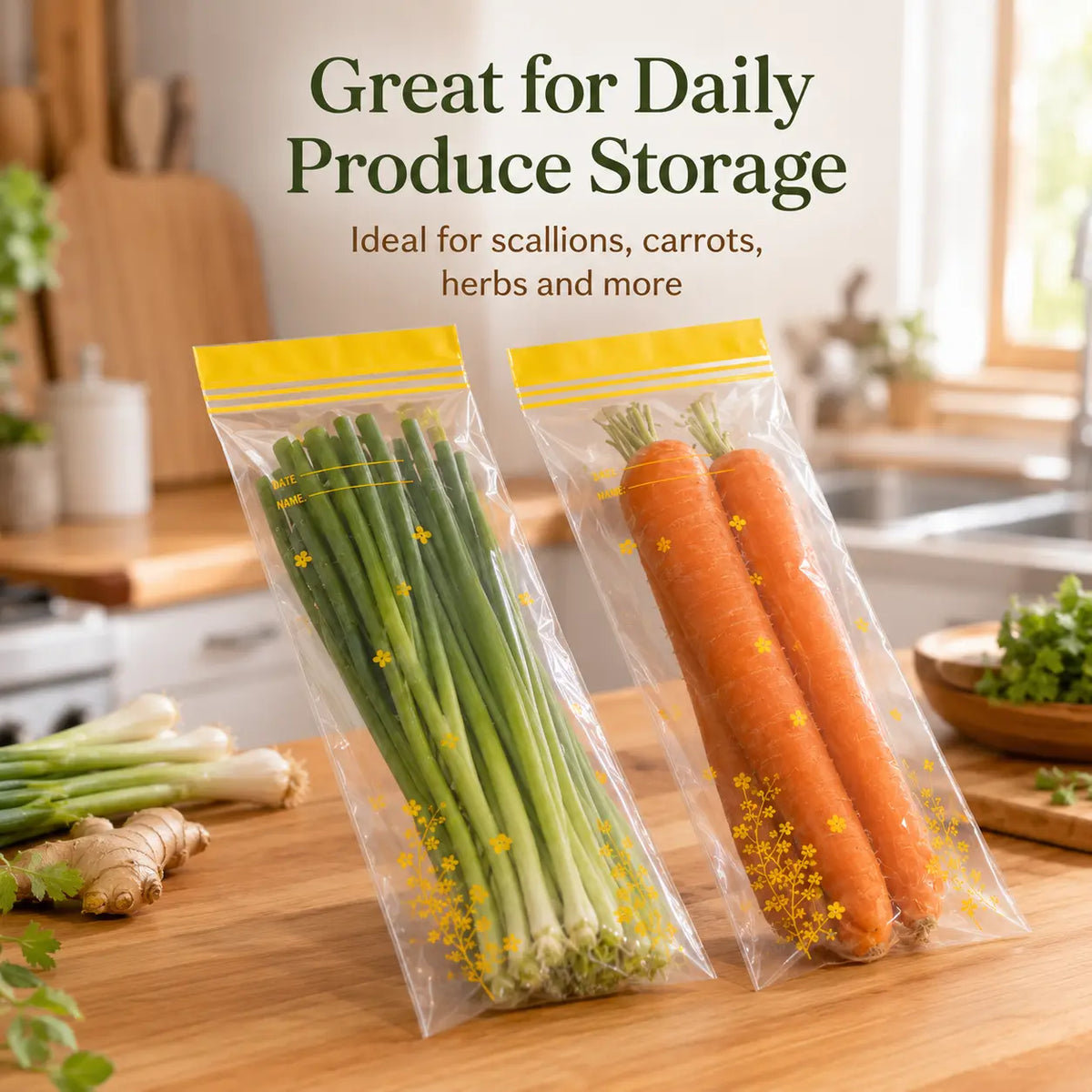 ⏳ Last Day 50% OFF | 🥡 15-Pack Reusable Food Storage Bags – Double-Seal & Leak-Resistant