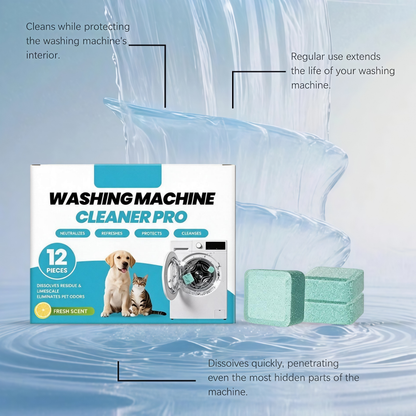 ⏳ Last Day 50% OFF|🔥 12-Pack-Washing Machine Cleaning Tablets