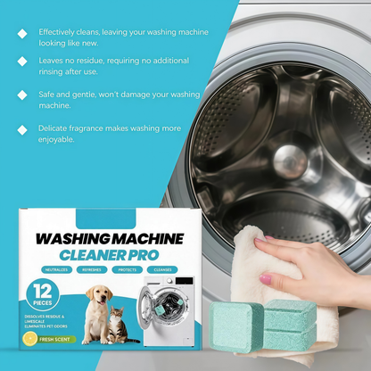⏳ Last Day 50% OFF|🔥 12-Pack-Washing Machine Cleaning Tablets
