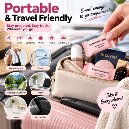 🎉 Last Day 50% OFF-30-Pack Disposable Compressed Towels – Soft, Absorbent & Travel-Friendly