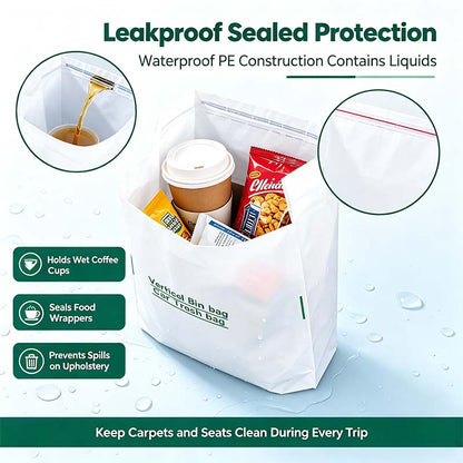 ⏳ Last Day 50% OFF | 🚗 20-Pack Self-Adhesive Car Trash Bags – Peel, Stick & Toss! 🗑️