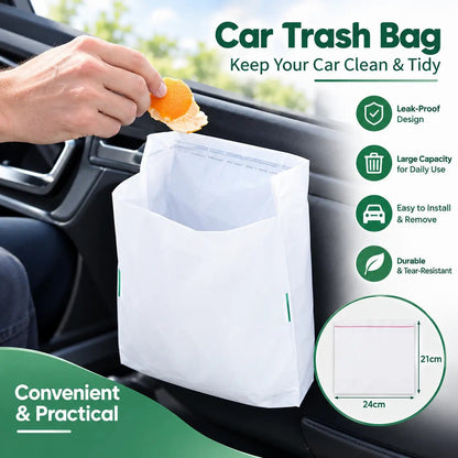 ⏳ Last Day 50% OFF | 🚗 20-Pack Self-Adhesive Car Trash Bags – Peel, Stick & Toss! 🗑️