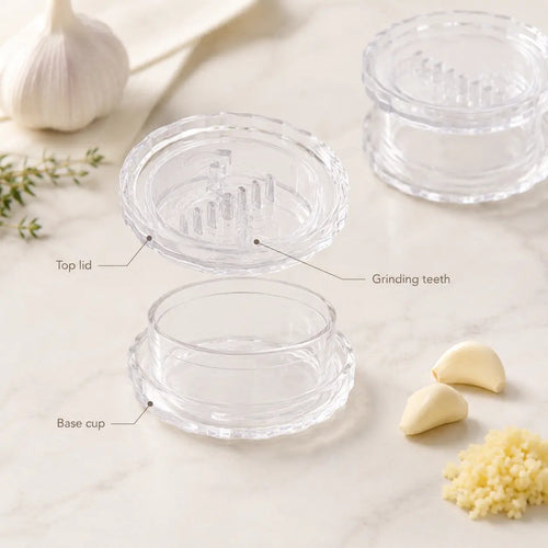 🔥Transparent Manual Garlic Twister and Ginger Grater