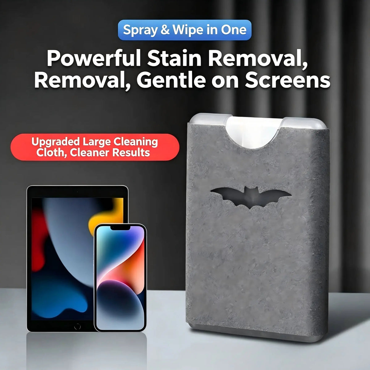 📱✨ Portable Screen Cleaner Kit – Spray + Microfiber Cloth