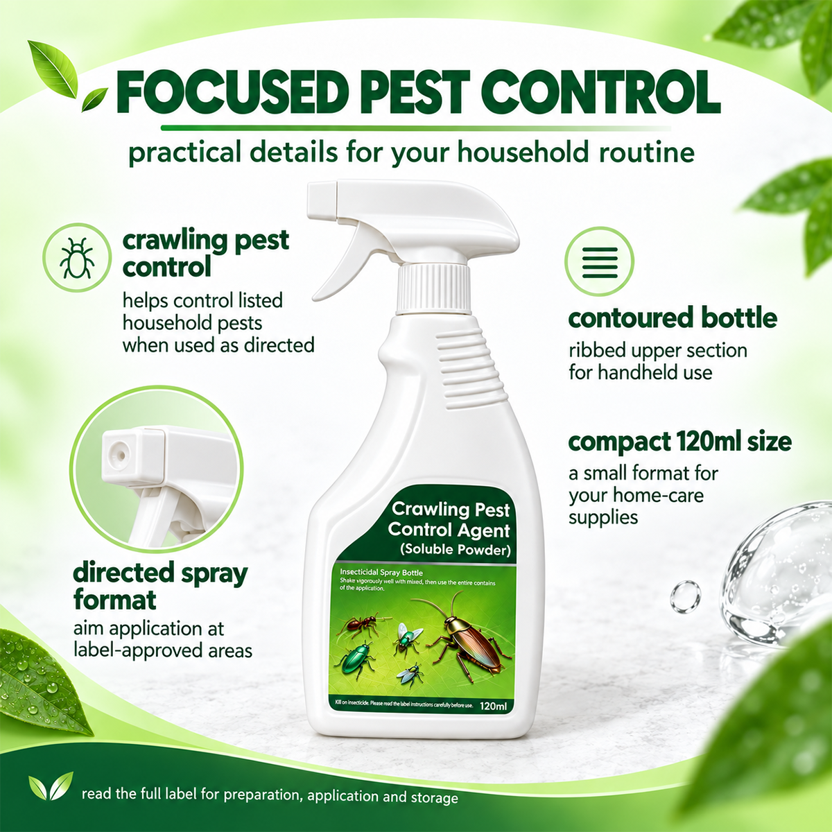 🥳2026 HOT SALE-❌🪳Multi-Purpose Pest Control Kit for Roaches, Ants & Spiders