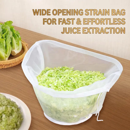 🚨 Last Day 50% OFF | 🥛 Bowl-Shaped Nylon Nut Milk Bag – Reusable & Easy-to-Use Strainer