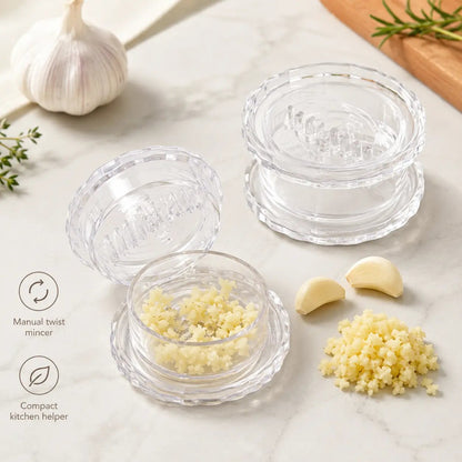 🔥Transparent Manual Garlic Twister and Ginger Grater