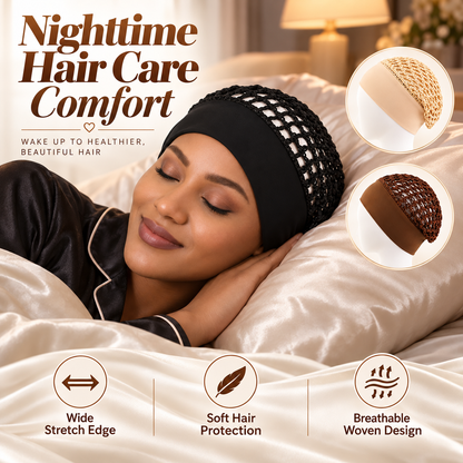 🔥 Last Day 50% OFF |🎉3-Piece Stretchy Wide-Edge Sleeping Cap Set
