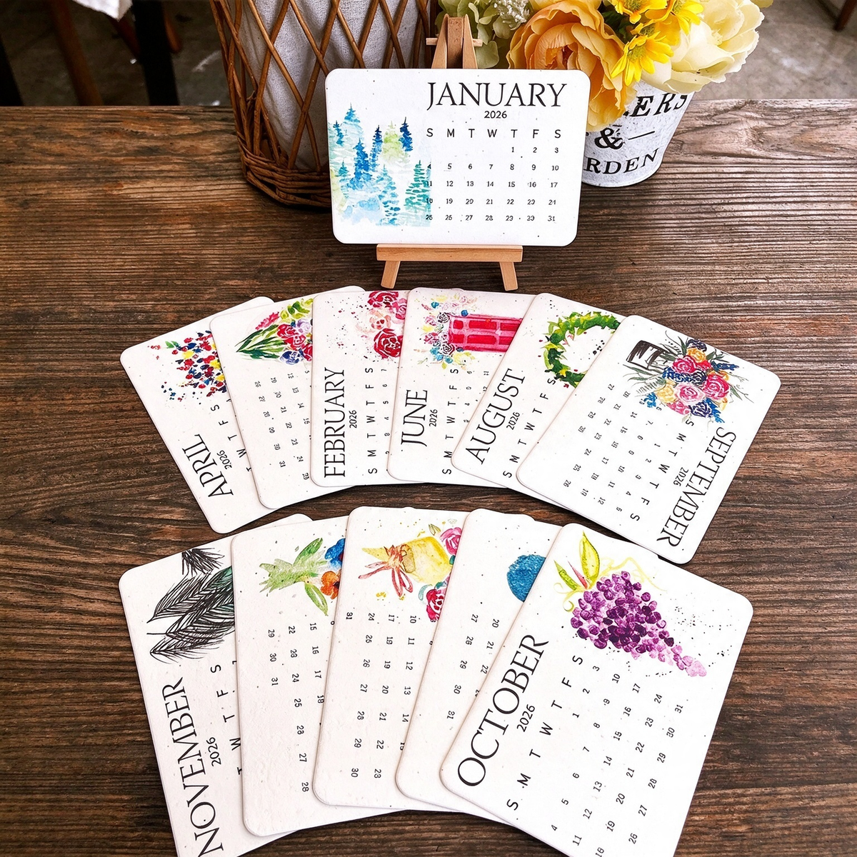 ⏳ Last Day 50% OFF|🌱 2027 Seed Paper Calendar – Grow a Garden Month by Month, A Gift of Hope & Sustainability