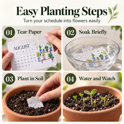 ⏳ Last Day 50% OFF|🌱 2027 Seed Paper Calendar – Grow a Garden Month by Month, A Gift of Hope & Sustainability