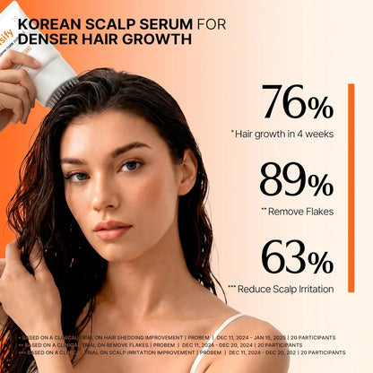 Nexisify Hair Growth Serum (with built-in applicator brush) | Exosome scalp care for thicker, stronger hair – Korean hair care product