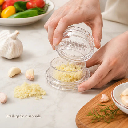 🔥Transparent Manual Garlic Twister and Ginger Grater