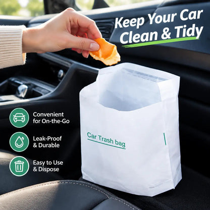 ⏳ Last Day 50% OFF | 🚗 20-Pack Self-Adhesive Car Trash Bags – Peel, Stick & Toss! 🗑️