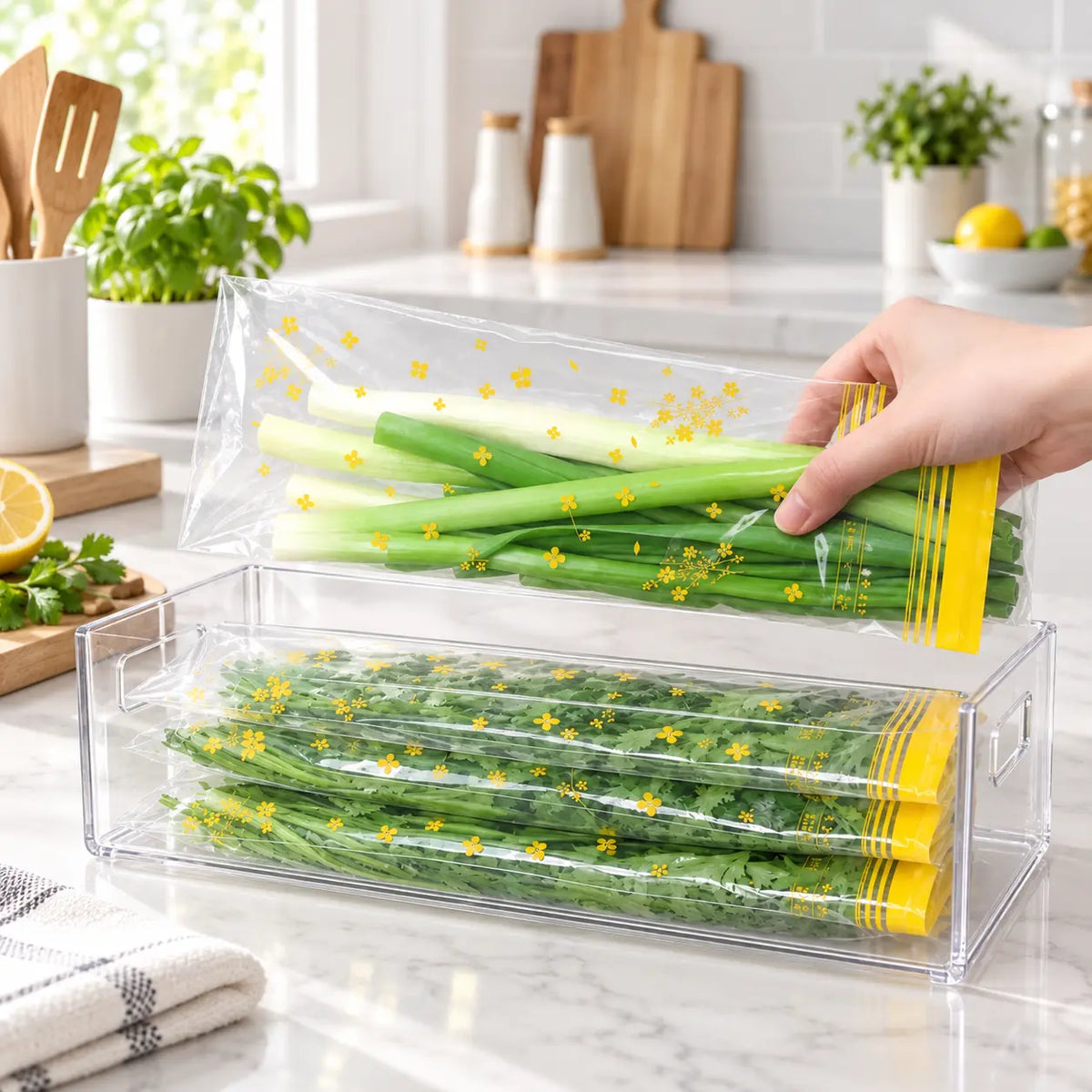 ⏳ Last Day 50% OFF | 🥡 15-Pack Reusable Food Storage Bags – Double-Seal & Leak-Resistant