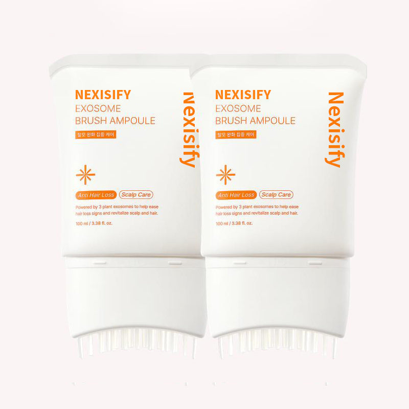 Nexisify Hair Growth Serum (with built-in applicator brush) | Exosome scalp care for thicker, stronger hair – Korean hair care product