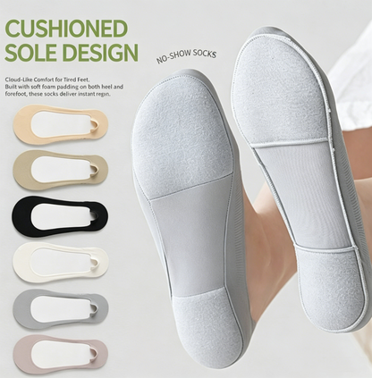 ✨Cushioned No-Show Socks – Soft Invisible Socks for All-Day Foot Relief