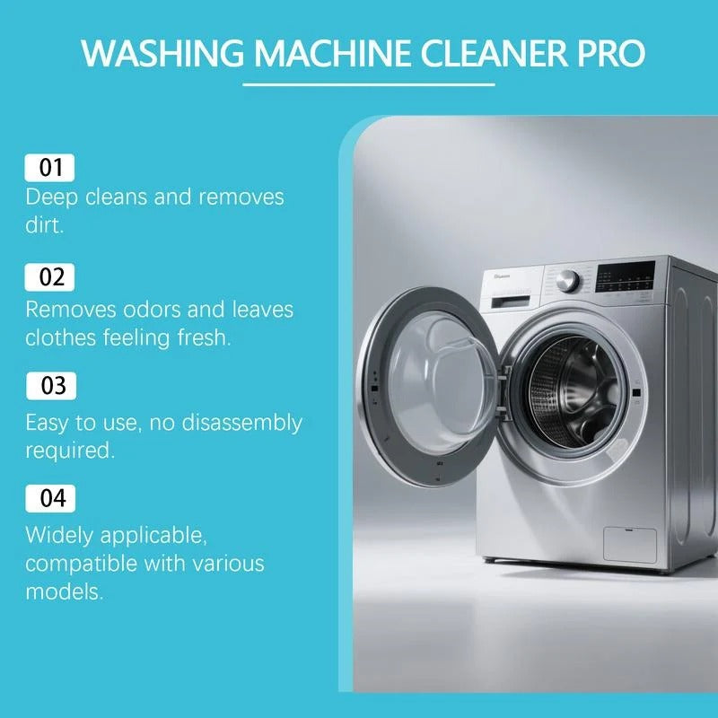 ⏳ Last Day 50% OFF|🔥 12-Pack-Washing Machine Cleaning Tablets