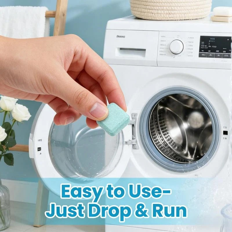 ⏳ Last Day 50% OFF|🔥 12-Pack-Washing Machine Cleaning Tablets