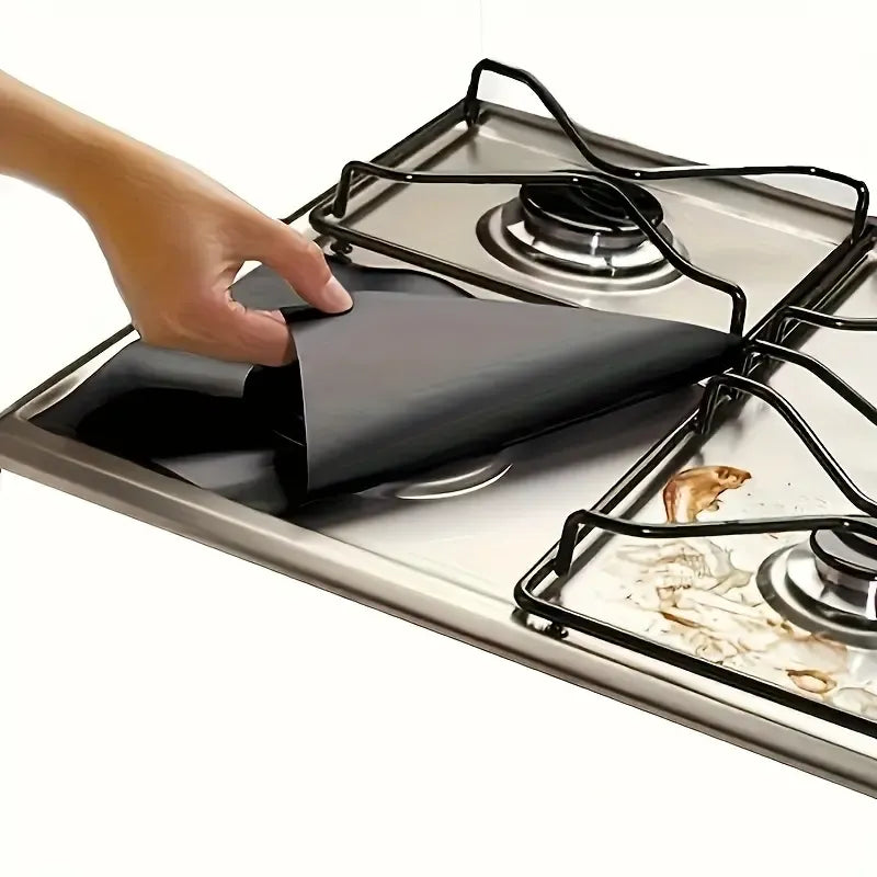 4-Piece Reusable Gas Stove Burner Covers