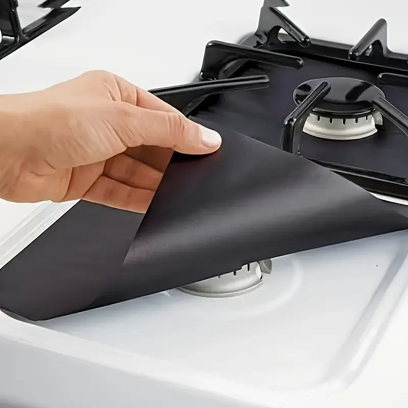 4-Piece Reusable Gas Stove Burner Covers