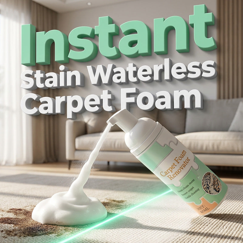 🔥 TODAY’S SPECIAL OFFER |✨Fast-Acting Waterless Carpet Foam Stain Remover – Deep Clean in Minutes🥰
