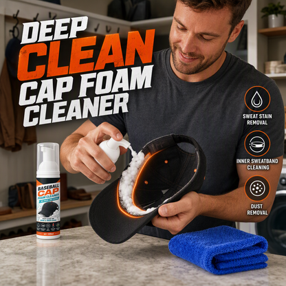 🔥 TODAY ONLY: Buy 1 Get 1 FREE 🧢✨No-Rinse Cap Foam Cleaner