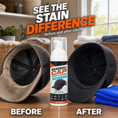 🔥 TODAY ONLY: Buy 1 Get 1 FREE 🧢✨No-Rinse Cap Foam Cleaner