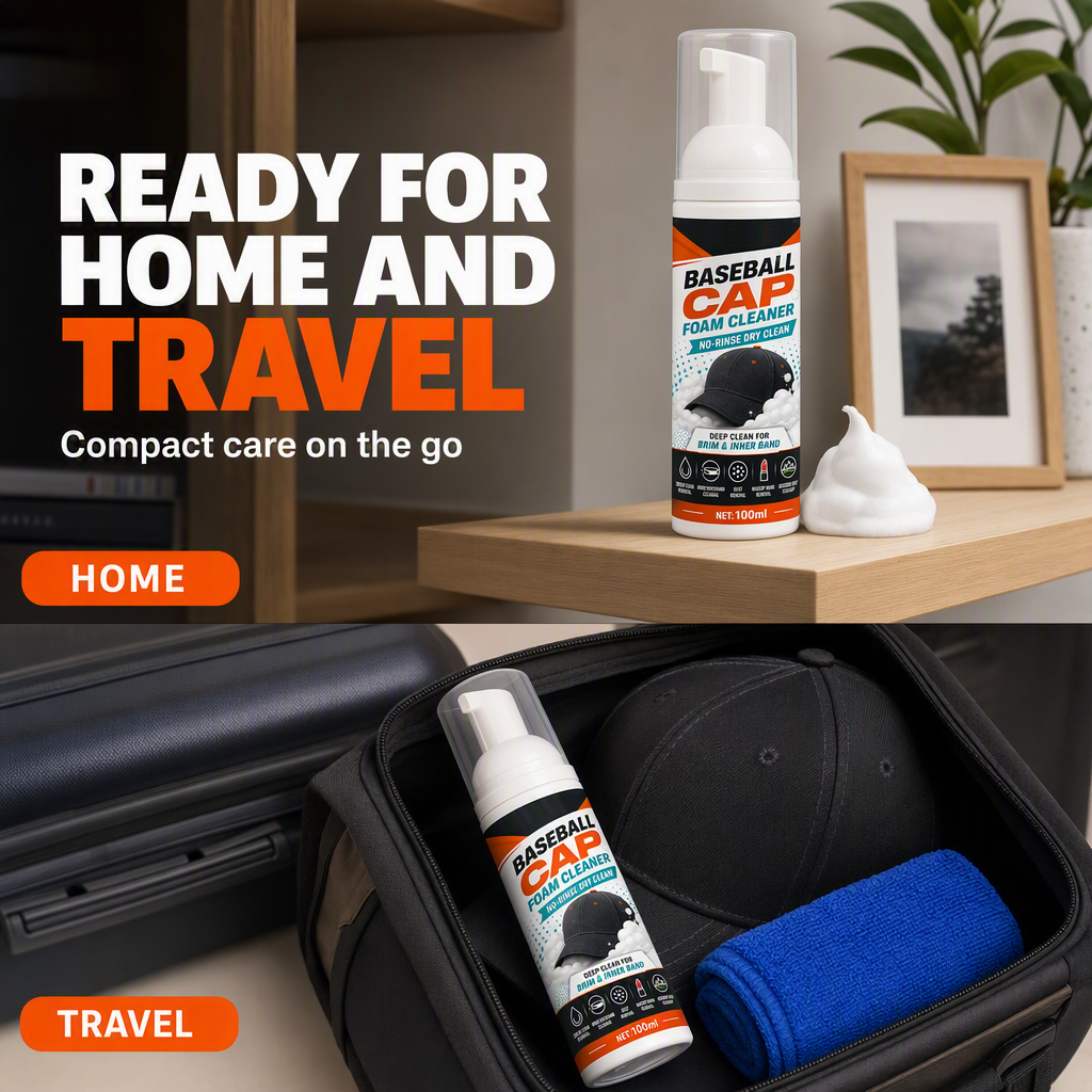 🔥 TODAY ONLY: Buy 1 Get 1 FREE 🧢✨No-Rinse Cap Foam Cleaner