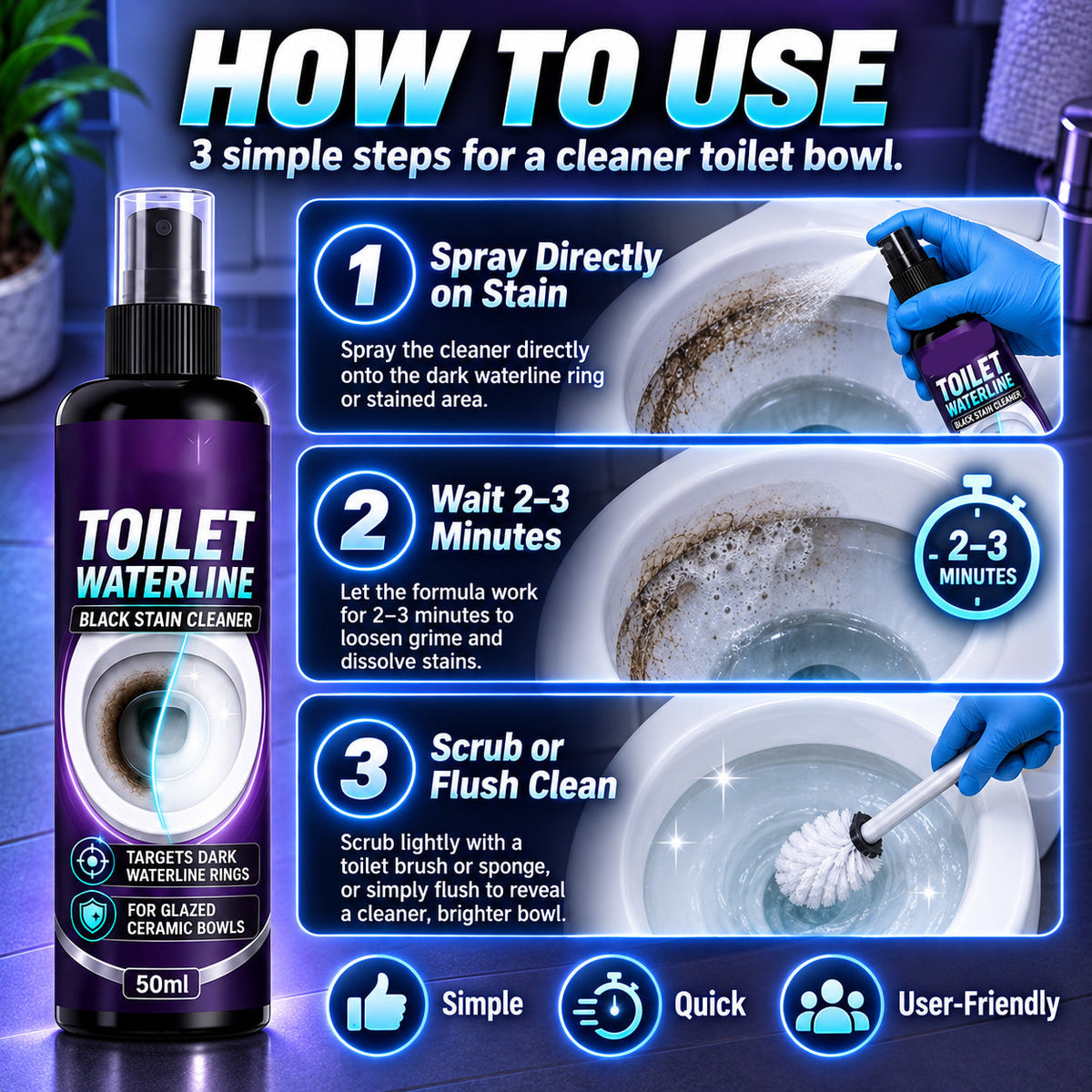 🚽 Toilet Stain & Scale Remover