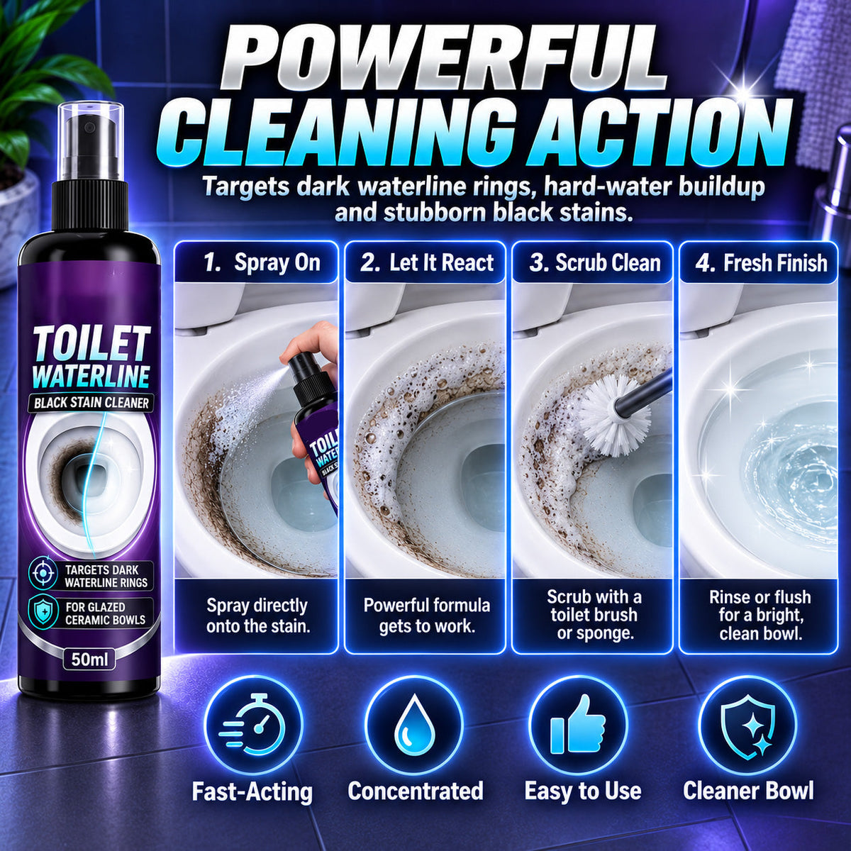 🚽 Toilet Stain & Scale Remover