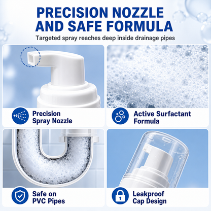 🫧 Foam. Clean. Fresh. | Household Pipe Foam Cleaner & Deodorizer|⏳ Last Day 50% OFF