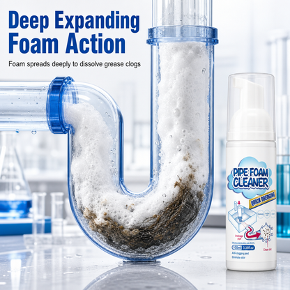 🫧 Foam. Clean. Fresh. | Household Pipe Foam Cleaner & Deodorizer|⏳ Last Day 50% OFF