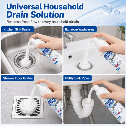 🫧 Foam. Clean. Fresh. | Household Pipe Foam Cleaner & Deodorizer|⏳ Last Day 50% OFF
