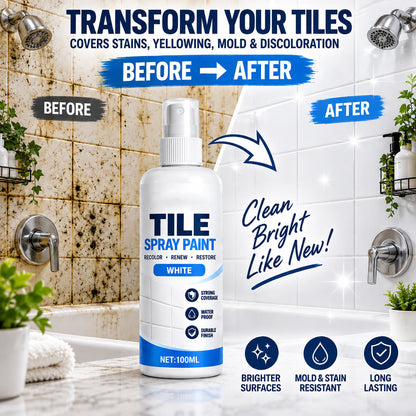 ⏳ Last Day 50% OFF | 🎨Tile Renewal Spray Paint – 100ml, 3 Colors