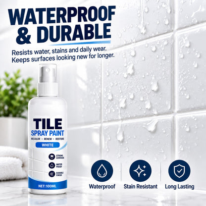 ⏳ Last Day 50% OFF | 🎨Tile Renewal Spray Paint – 100ml, 3 Colors