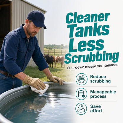 ⏳ Last Day 50% OFF | 🐄💧 Fast-Dissolving Livestock Water Tank Cleaning Tablets