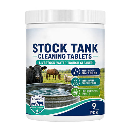 ⏳ Last Day 50% OFF | 🐄💧 Fast-Dissolving Livestock Water Tank Cleaning Tablets