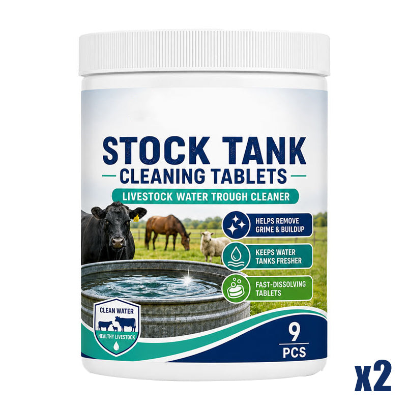 ⏳ Last Day 50% OFF | 🐄💧 Fast-Dissolving Livestock Water Tank Cleaning Tablets