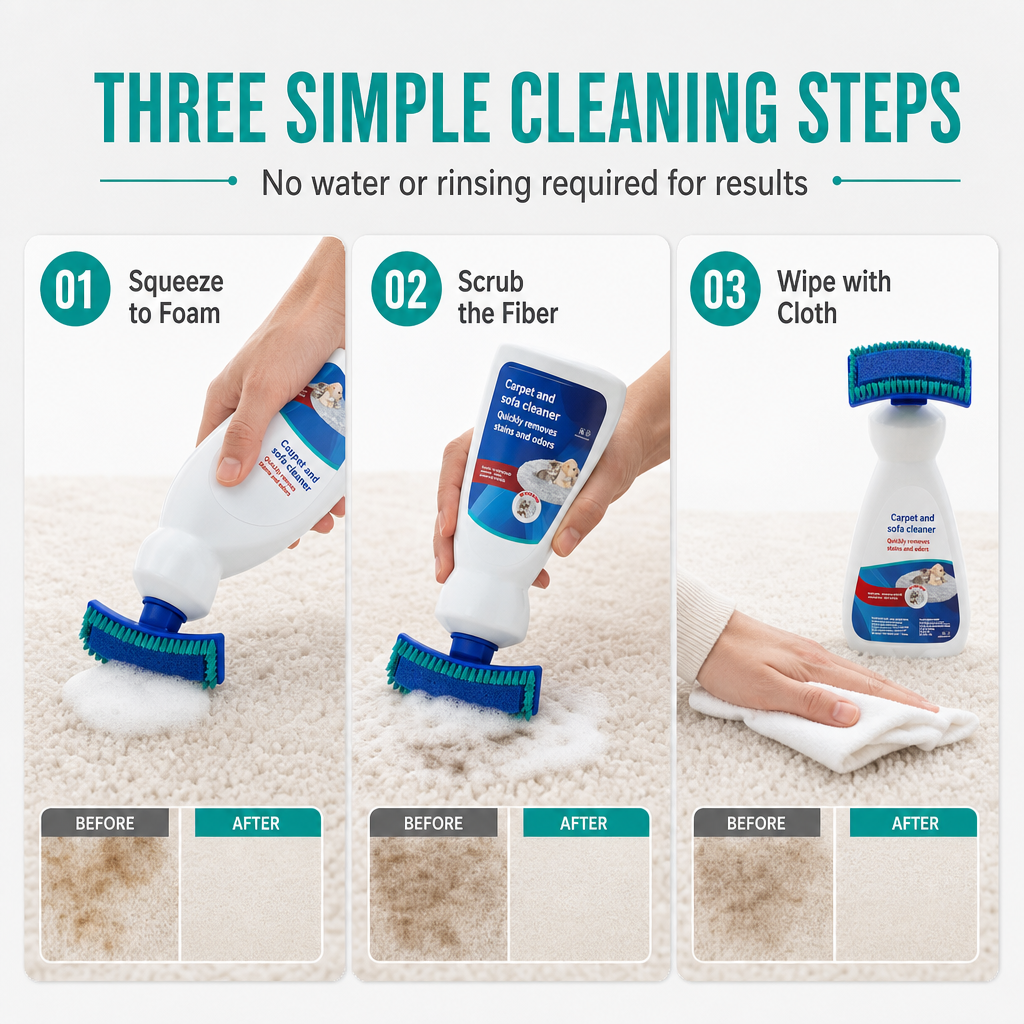 ⏳ Last Day 50% OFF|🧼 Waterless Fabric & Carpet Cleaner